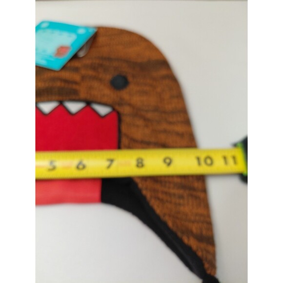 New With Tags Domo Kun Knit Trapper Hat Fleece Lined Beanie Kids One Size - Picture 6 of 8